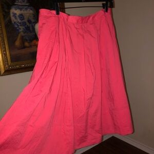 Talbots zip up red skirt mid length Sz 10​